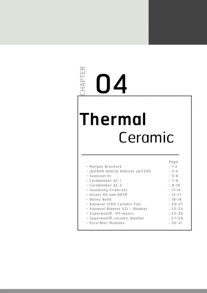 Chapter 4 – Thermal Ceramic R